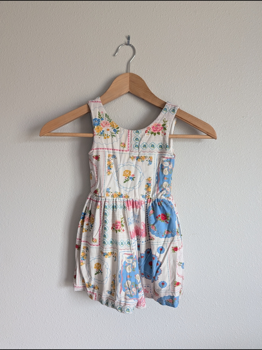 SweetHoney Patchwork Short Leggy Romper